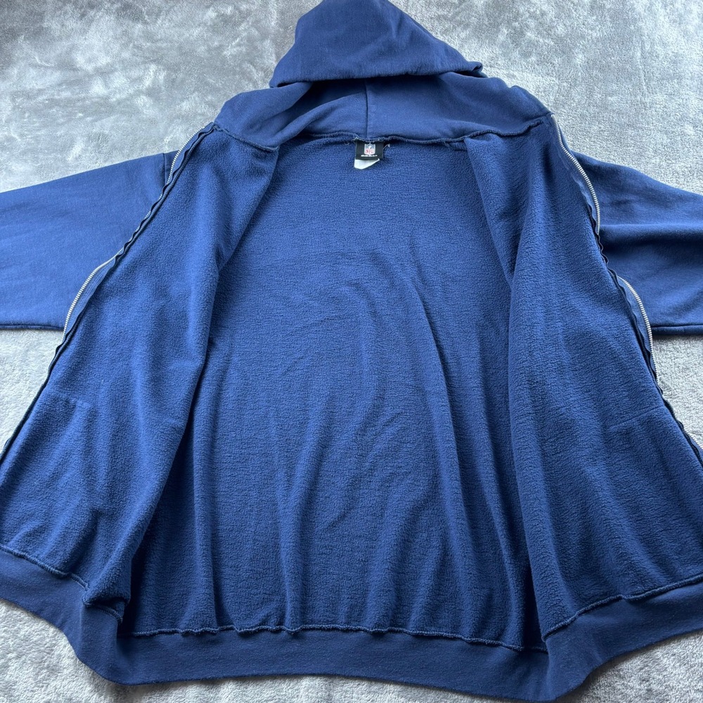 NFL Chargers Full Zip Hoodie Size Large Navy Blue Mens Gameday Fleece Sweatshirt - Picture 5 of 9